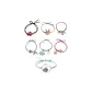 Cute Sweet Style Hair Tie Hair Tie 7-Piece Set-Red Box+Shopping Bag