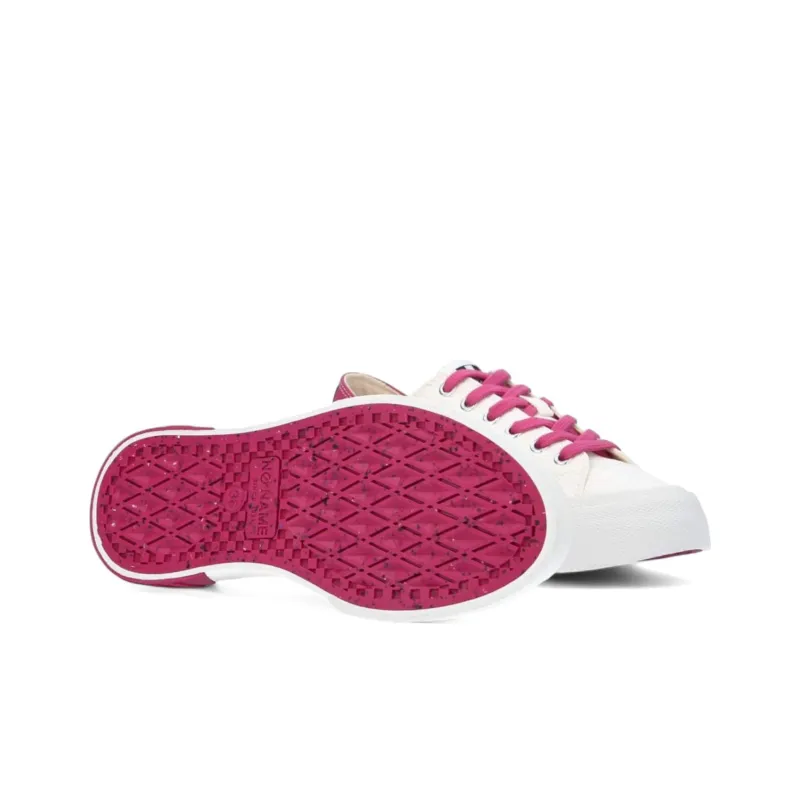 NO NAME Anti-Slip Wear-Resistant Low-Top Casual Shoes Women's White Pink-6