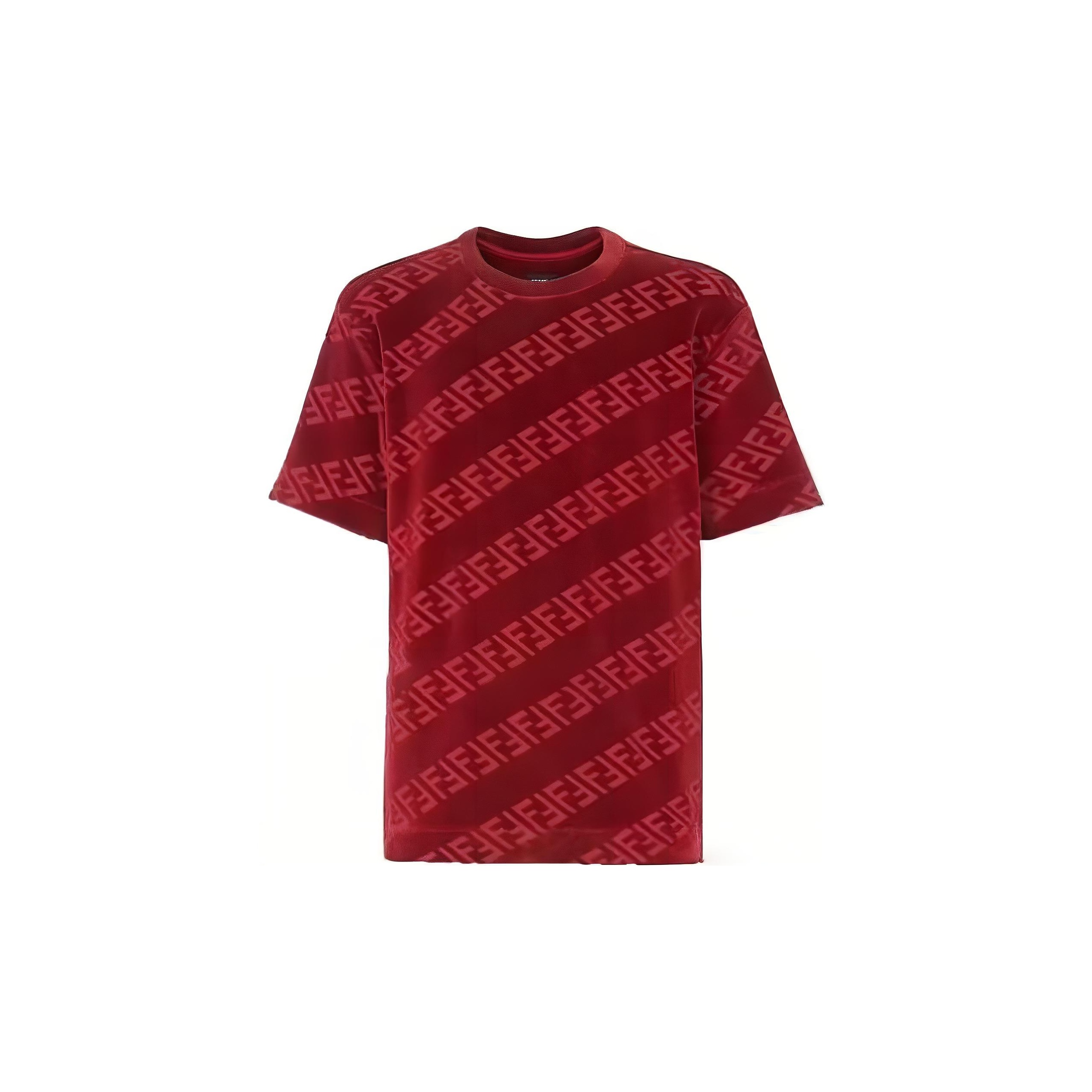 Red fendi t shirt online