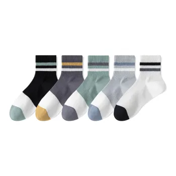 Lan Miao Mid-Calf Socks Men's 5 Pack