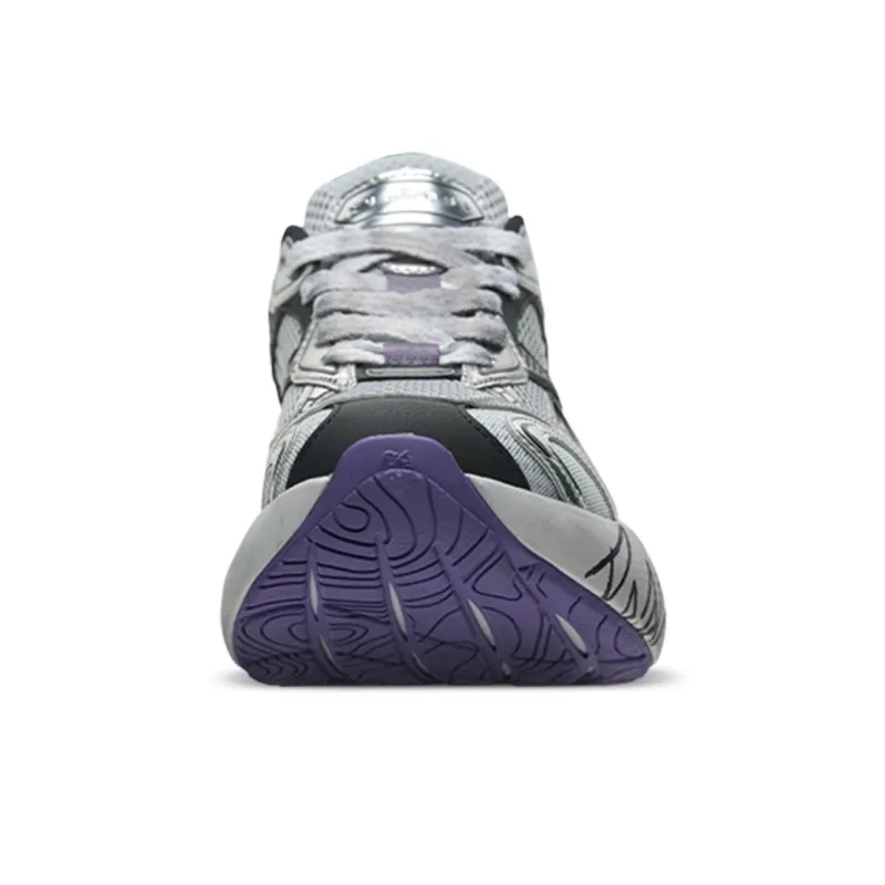 VESSEL Shock Absorbers Low Top Running Shoes Unisex Purple Gray-3