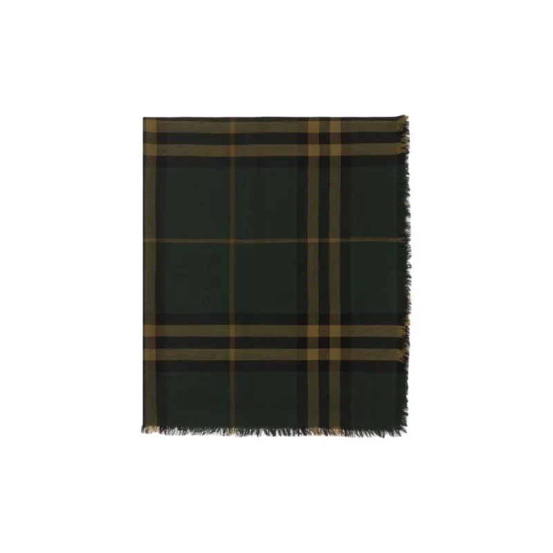 Burberry Wool Knit Scarves Women's Black-1