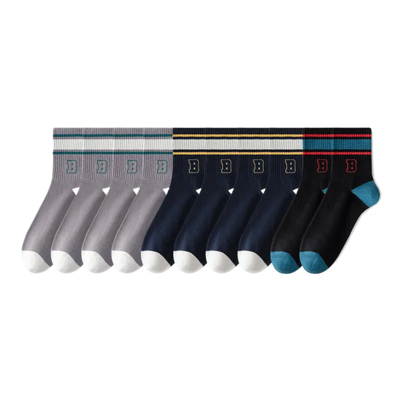 Lan Miao Mid Calf Socks Men's 10 Pack-9