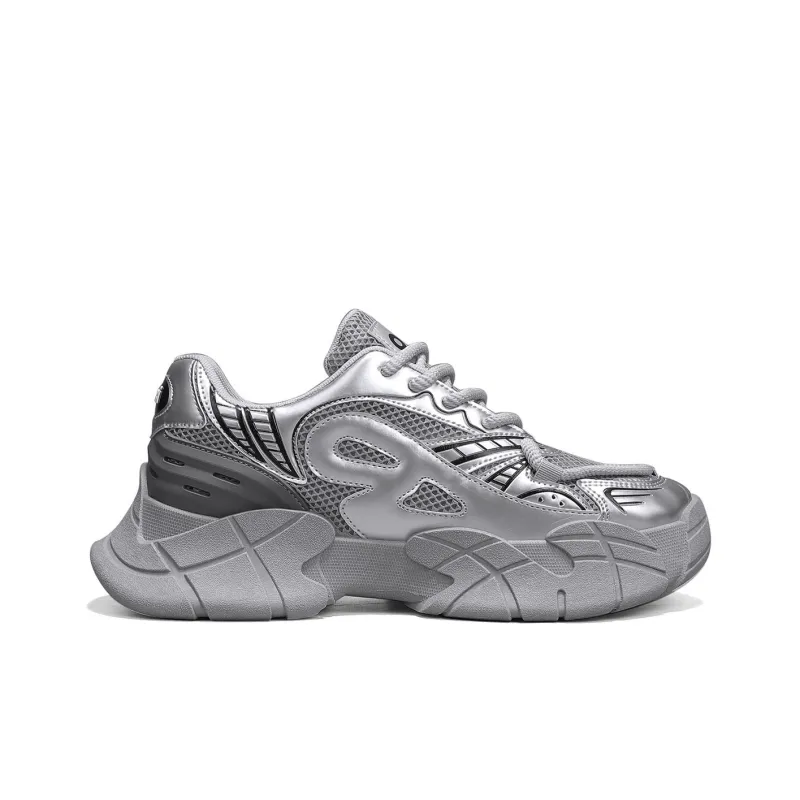 BUFFALO BOUND Anti-Slip And Wear-Resistant Height Increasing Low-Top Chunky Sneakers Men's-1