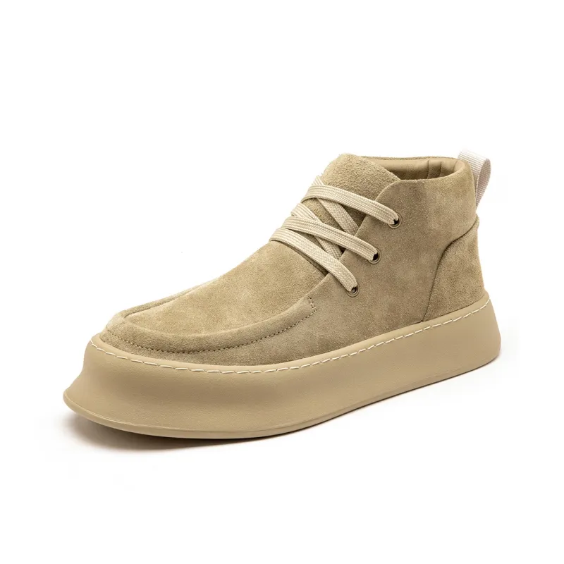 MODENGPAN Men's Casual Shoes Men Mid Top-11
