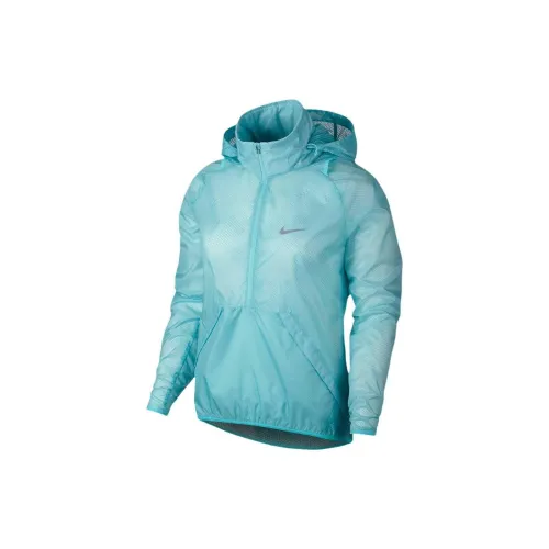 Nike Windbreaker Jackets Women's Blue