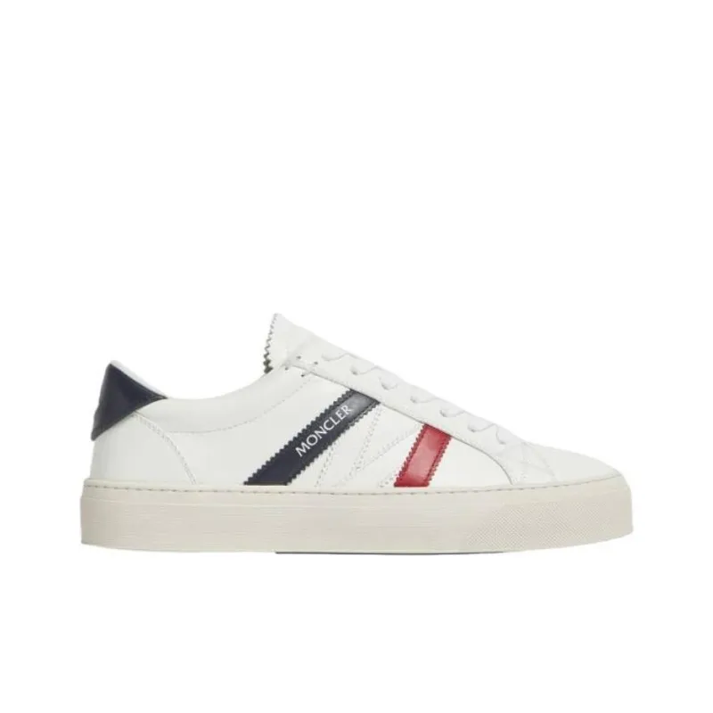 Moncler Monaco Low Top Skateboard Shoes Women's White-1