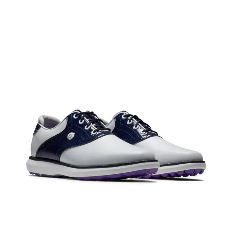 FOOTJOY Anti-Slip Wear-Resistant Low-Top Golf Shoes Women's White Blue-2