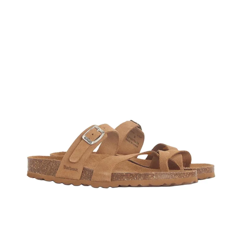 BARBOUR Flip Flops Women's Brown-2