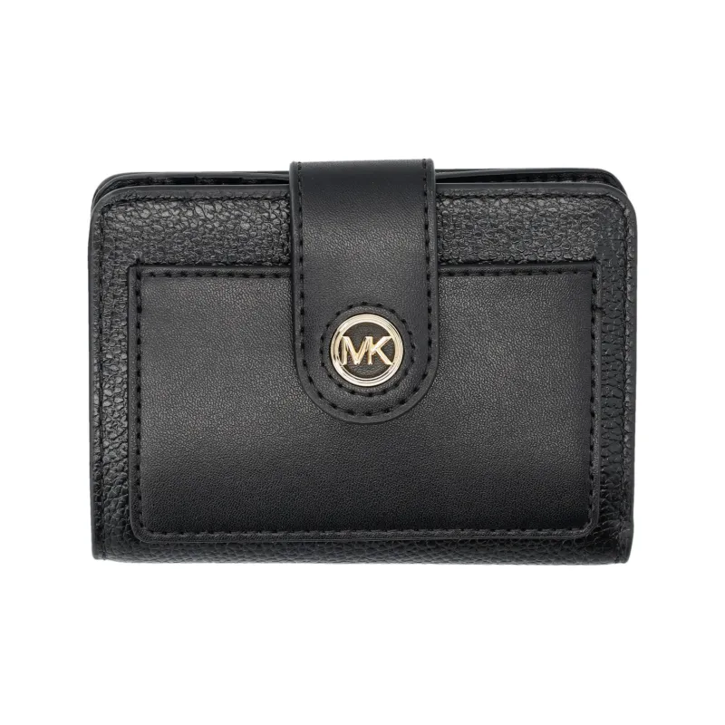 MICHAEL KORS Leather Wallet Women's Black-0