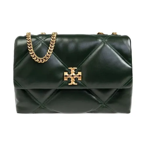 TORY BURCH Kira Calfskin Portable Crossbody Bag, Shoulder Bag Regular Women's Ivy Green