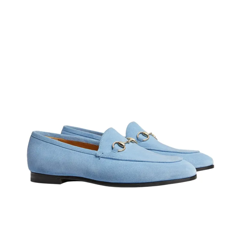 GUCCI Jordaan Loafers Women's Blue-2