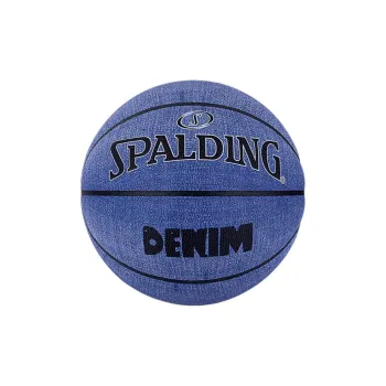 SPALDING Denim Collection PU Basketball Blue Black Size 7 Training