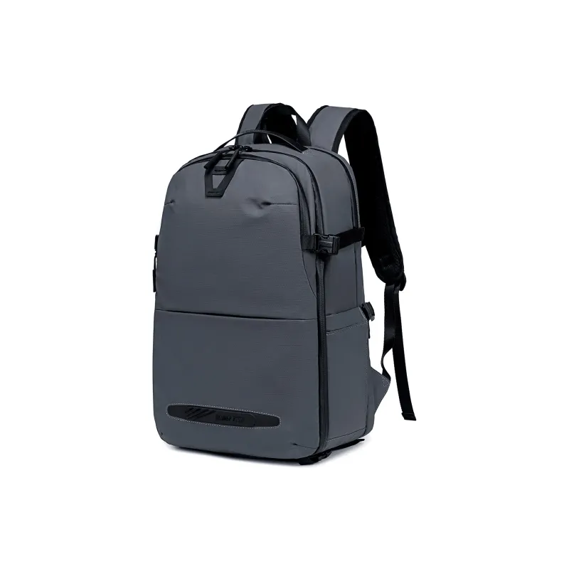 Super Five Polyester Backpack Unisex Black/Ecru/Gray/Blue-1