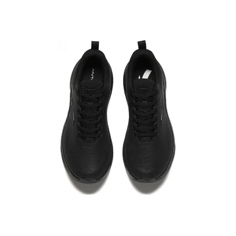 Anta Light Cloud Anti-Slip Wear-Resistant Low-Top Casual Running Shoes Men's Basic Black-2
