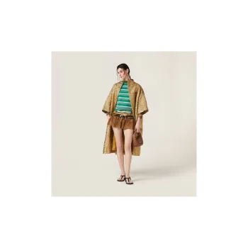 MIU MIU Casual Short Skirts Women's Gray Dove