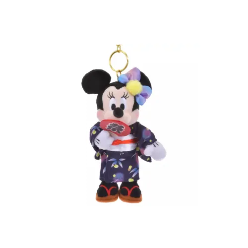 Disney Minnie Summer Festival Summer Kimono With Gentle Breeze Dolls Plush Pendant 19cm Height