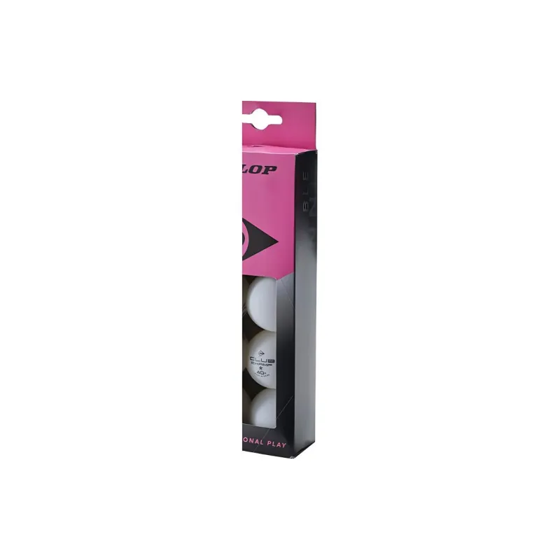 DUNLOP Table Tennis Outdoor Unisex 10 Ball White-3