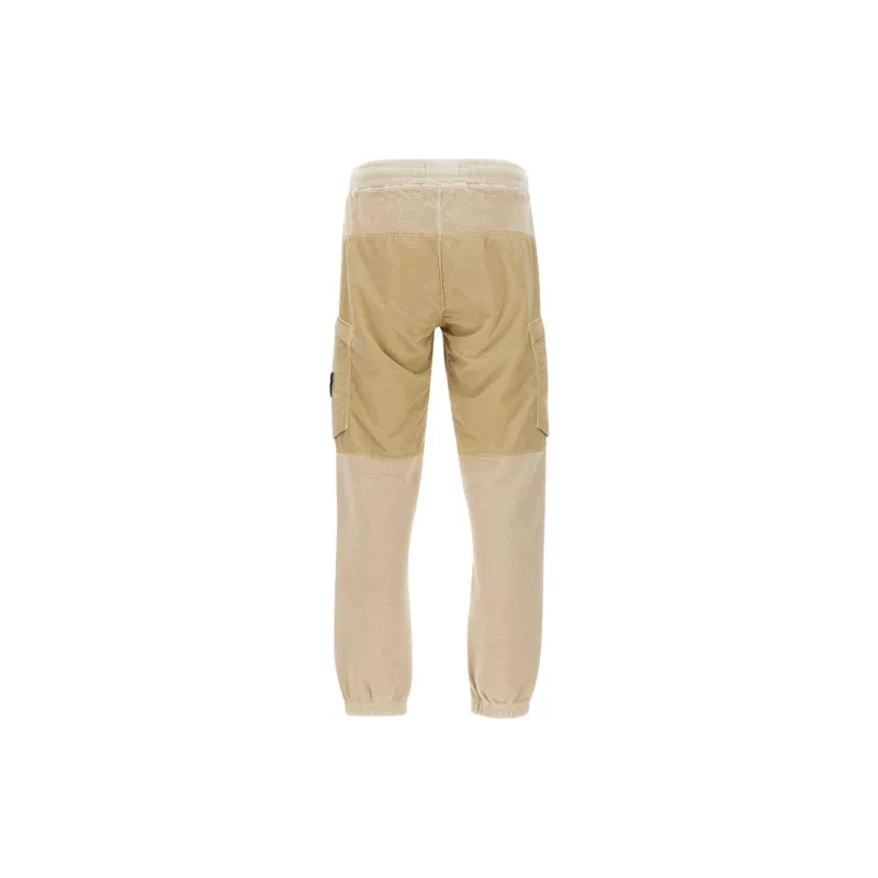 STONE ISLAND Fleece Tapered Leg Pants-1