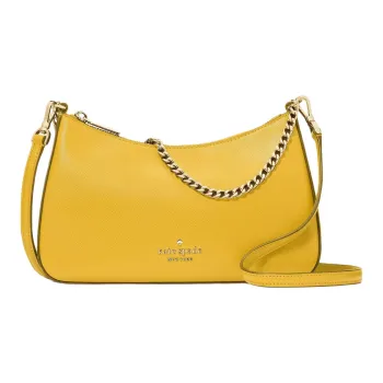 Kate Spade Cross Grain PVC Handbag, Shoulder Bag, Crossbody Bag Women's Narcissus Yellow