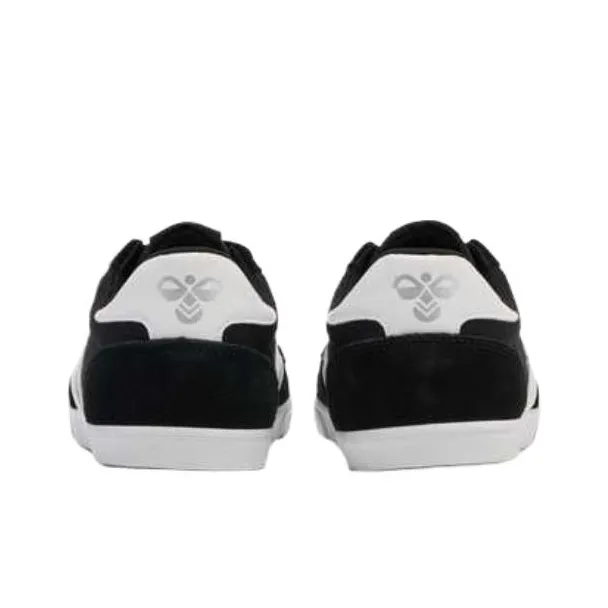 Hummel Slip Resistant Low Top Skateboard Shoes Men's Black White-3