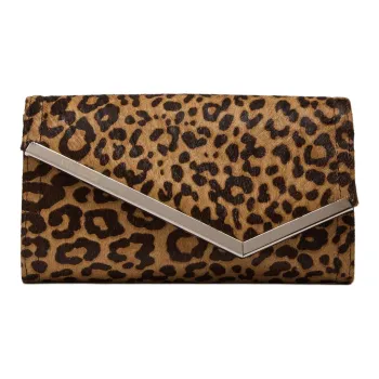 STEVE MADDEN Leather Clutch Regular Women's Leopard Print