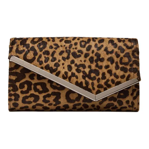 STEVE MADDEN Leather Clutch Regular Women's Leopard Print