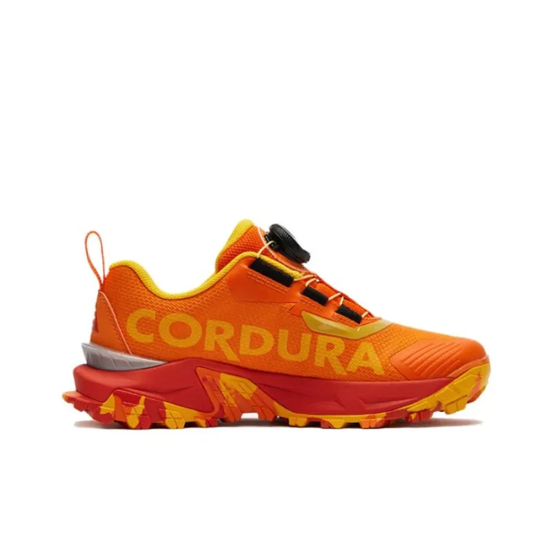 FILA KIDS Slip Resistant Anti Kick Low Top Kids' Outdoor Shoes Orange Tiger Orange/Black Unisex-1