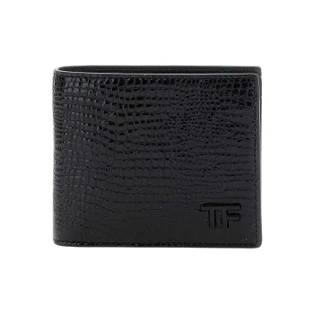 TOM FORD Rutenio Embossed Bi-Fold Wallet
