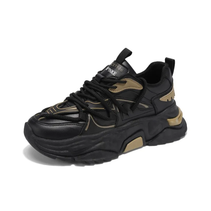 PNKE Anti Slip And Wear Resistant Height Increasing Low Top Casual Shoes Men-10