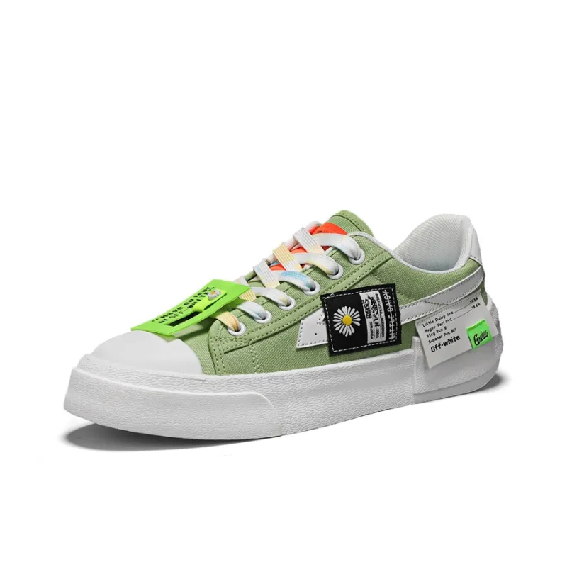 Little Daisy Small Daisy Height Increasing Wear-Resistant Breathable Slip-Resistant Low-Top Skateboard Shoes Men's-3