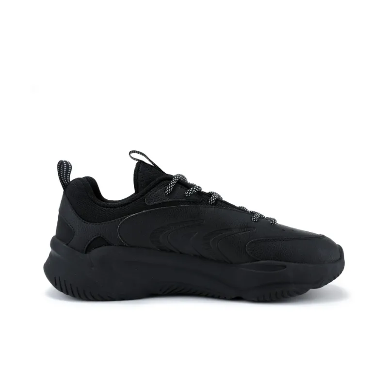 QIAODAN Cushioning, Slip Resistant, Abrasion Resistant, Breathable Low Top Running Shoes Men's Black-1