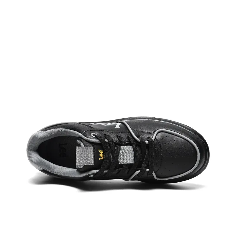 Lee Classic Air Cushion, White Sneakers Lightweight And Breathable Low Top Height Increasing Skateboard Shoes Men's-10