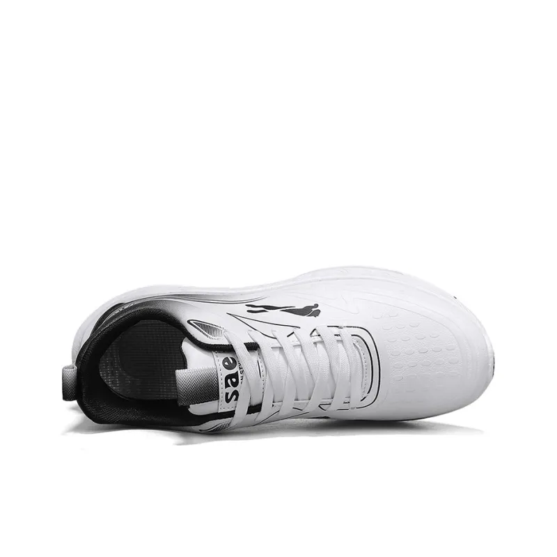 Slazenger Running Shoes Men Low Top White Black, Black, White Light Blue-4