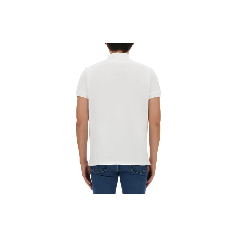 BALLY Logo Embroidered Straight Hem Polo Shirt-1
