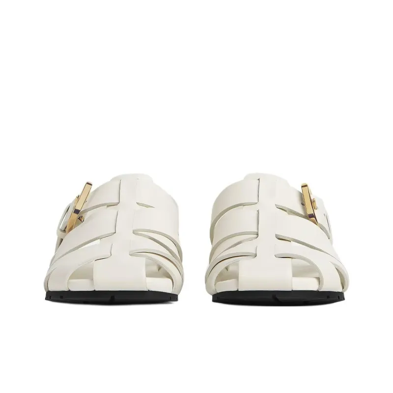 Bottega Veneta Alfie Roman Sandals Women's White-2