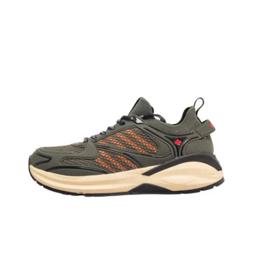 DSQUARED 2 Dash Panelled Mesh Lace Up Sneakers