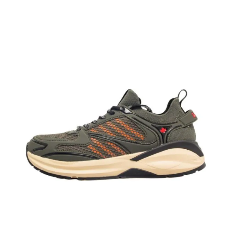 DSQUARED 2 Dash Panelled Mesh Lace Up Sneakers-0