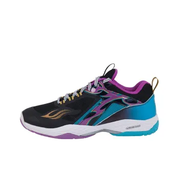 BONNY Master BM Series Cushioning Anti-Slip And Wear-Resistant Low-Top Badminton Shoes Unisex Black Blue