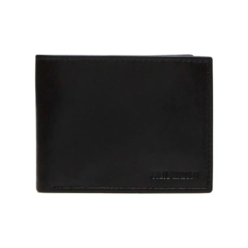 STEVE MADDEN Leather Wallet Men's Black-0