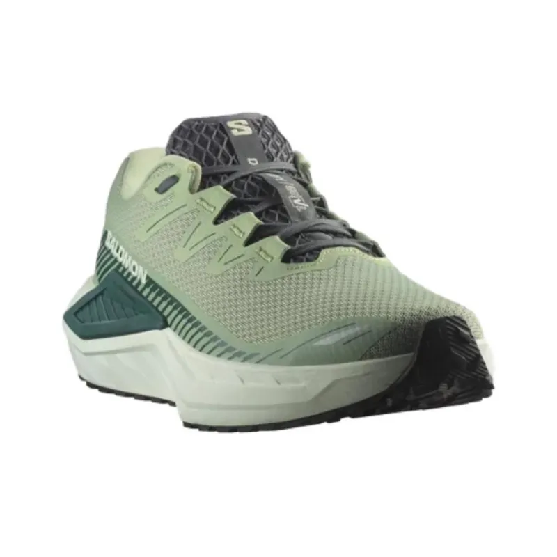 SALOMON Anti-Slip Wear-Resistant Low-Top Casual Running Shoes Men's Green-4
