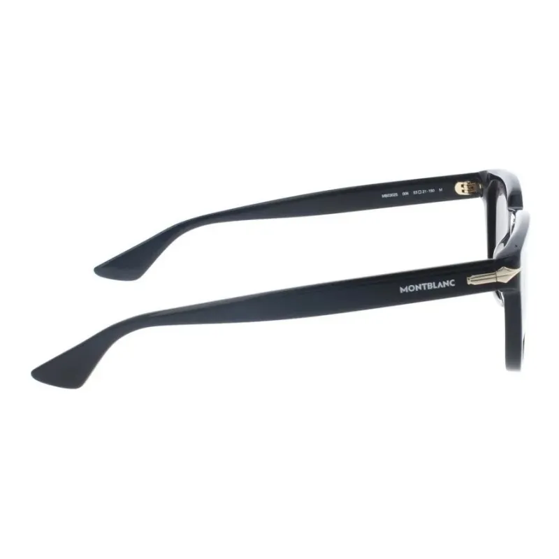 MONTBLANC Acetate Square Sunglasses Men's Black-3