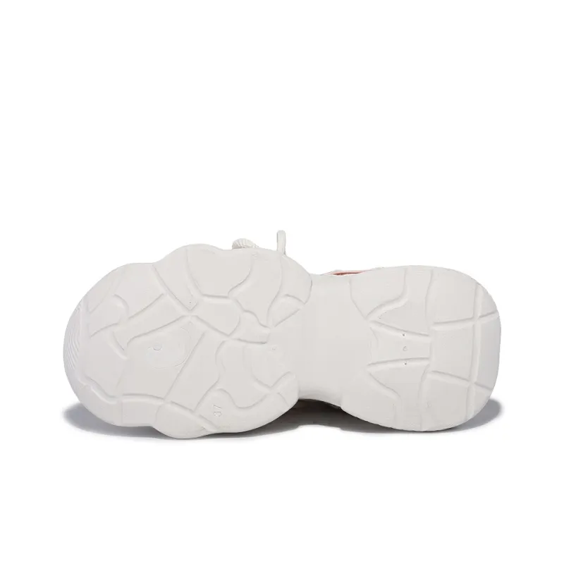SNXR Anti-Slip Wear-Resistant Waterproof And Breathable Low-Top Chunky Sneakers Women's Beige-78