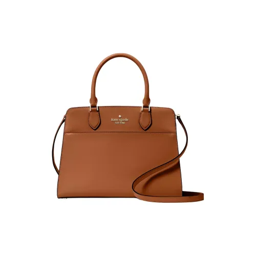 Kate Spade Cross-Stitch Leather Shoulder Bag Crossbody Bag Handbag Medium Size Women's Clay