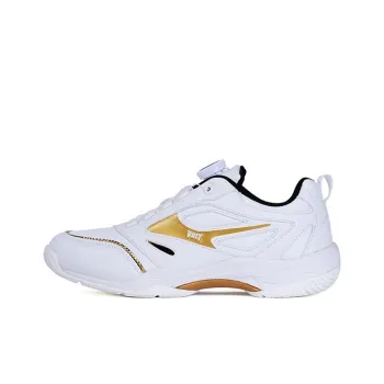 VOIT Abrasion Resistant Breathable Slip Resistant Low Top Training Shoes Unisex White Gold