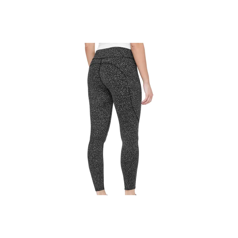 Lululemon Fast And Free Athletic Trousers Women's Night Vision Black/White-1