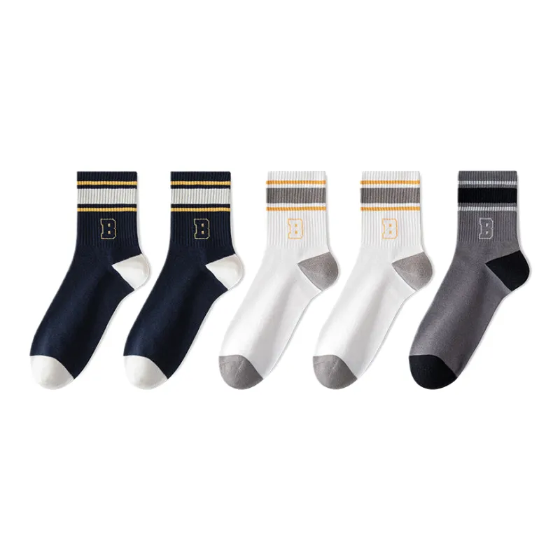 Lan Miao Mid Calf Socks Men's 5 Pack-8