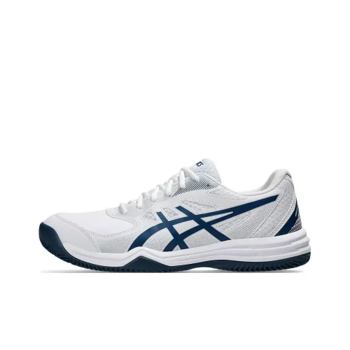 Asics Court Slide 3 Tennis Shoes Men Low-Top White/Gray Blue