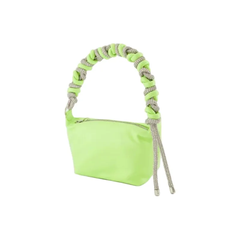 KARA Lambskin Handbag Shoulder Bag Women's Lime Green-1