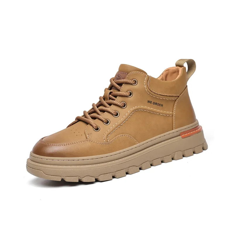 LUOGOKS Men's Casual Shoes Men High Top-1
